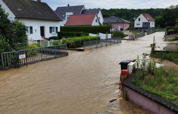 El río sustituye a la carretera en los pueblos de Sundgau