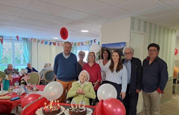 Jacqueline Henry celebra su centenario cerca de Dieppe