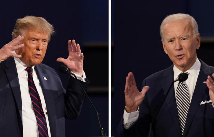 Joe Biden y Donald Trump se preparan para su primera batalla televisada