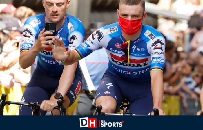 Una mascarilla para Remco Evenepoel y un test positivo hace 10 días para Pogacar: el espectro del covid se cierne sobre el Tour de Francia