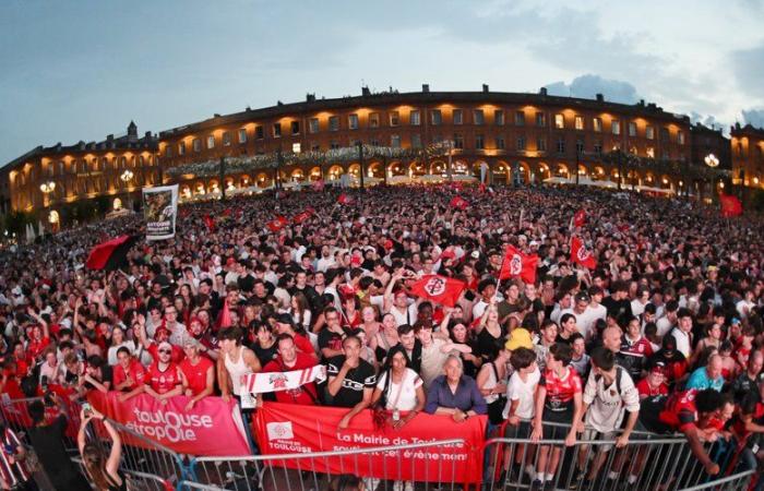 Stade Toulousain – Final Burdeos-Bègles: “Un partido monstruoso”, el Capitole de rojo y negro para la final del Top 14