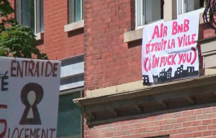 “Son capitalistas criminales”: manifestación contra Airbnb en Hochelaga-Maisonneuve