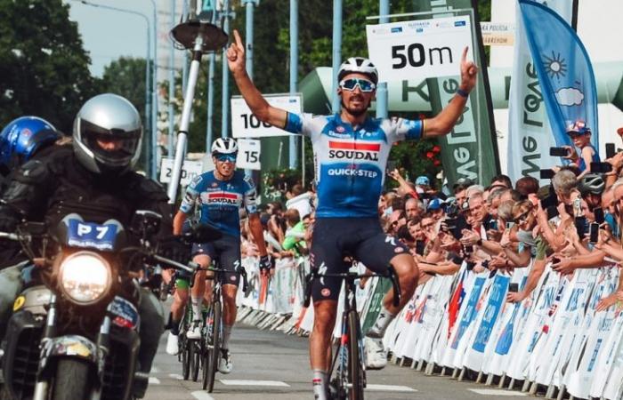 Ciclismo. Vuelta a Eslovaquia – Julian Alaphilippe, la 3.ª etapa… delante de Paul Magnier