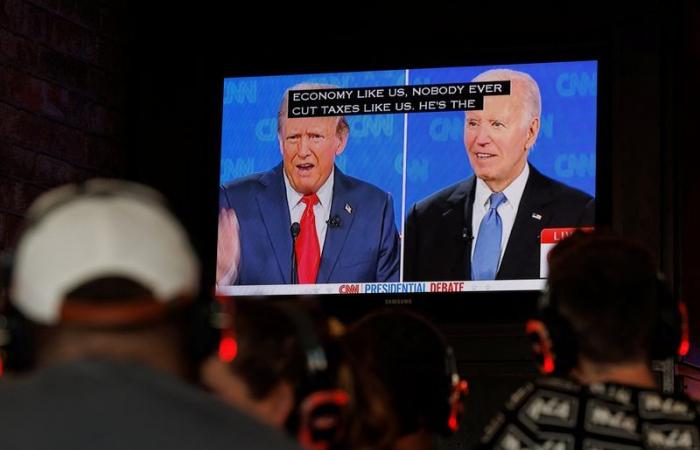 El debate Biden-Trump atrae a 48 millones de espectadores