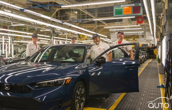 Lanzamiento de la producción del Honda Civic híbrido en Ontario: 106,9 Mauricie