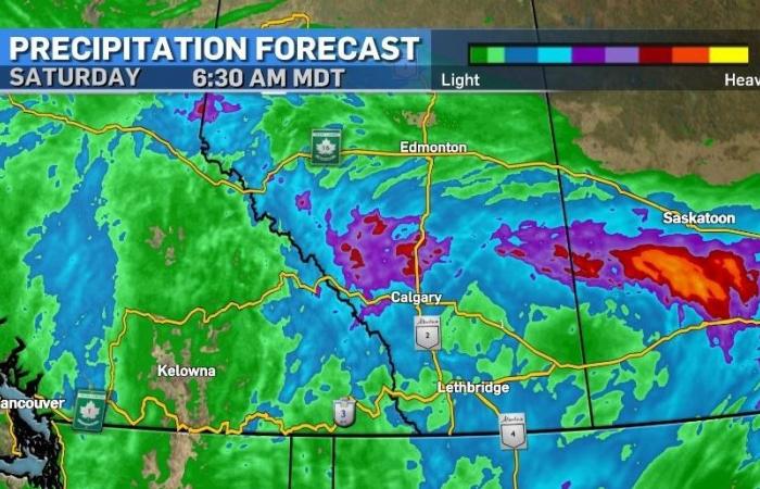 Clima de Calgary: advertencias de lluvia al oeste de Calgary y probables tormentas eléctricas severas