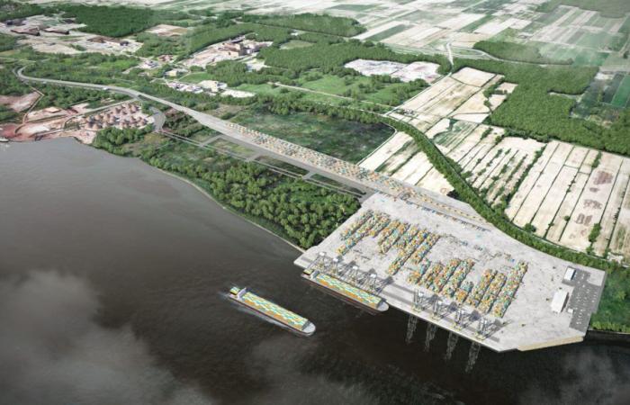 Ampliación del puerto de Montreal en Contrecœur: la costa sur se prepara