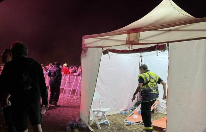 En el festival Bobital, en Côtes-d’Armor, el escenario cede y varios voluntarios caen