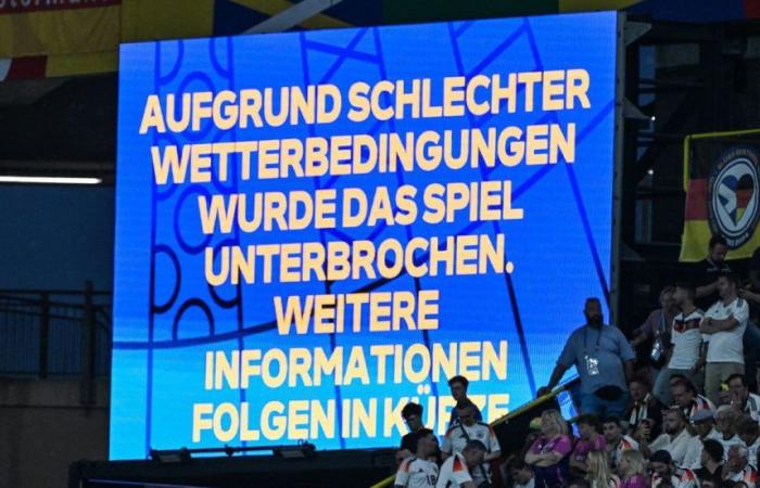 Tormenta en Dortmund: se interrumpen los octavos de final de la Eurocopa alemana