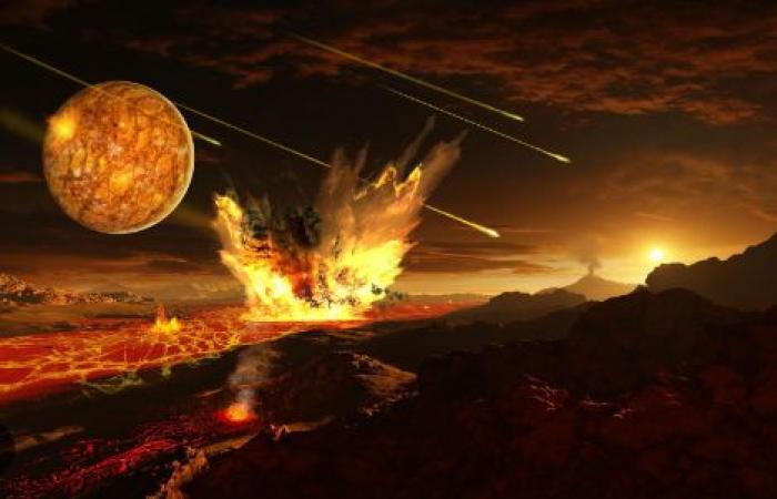 El planeta rojo es bombardeado casi todos los días por meteoritos.
