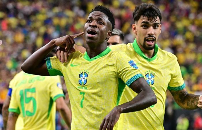 Copa América: Vinicius devuelve las sonrisas a Brasil ante Paraguay (4-1), Colombia aplasta a Costa Rica (3-0)