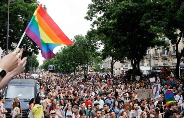 En París, varios miles de personas marcharon en la marcha del orgullo
