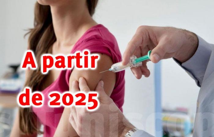 Vacunación contra el cáncer de cuello uterino a partir de 2025