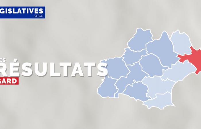 Elecciones legislativas 2024: el mapa de los resultados de la primera vuelta en Gard, circunscripción por circunscripción
