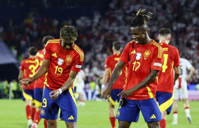 ¡España se deshace rápidamente de Georgia y desafiará a Alemania en cuartos de final! (video)