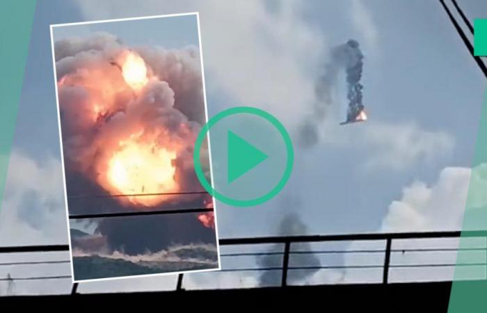 Este cohete chino, equivalente al Falcon-9 de Space X, explota tras un lanzamiento de prueba completamente fallido