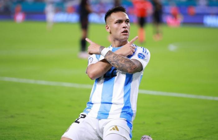 Copa América: ya clasificada y sin Messi, Argentina se asegura ante Perú (2-0)