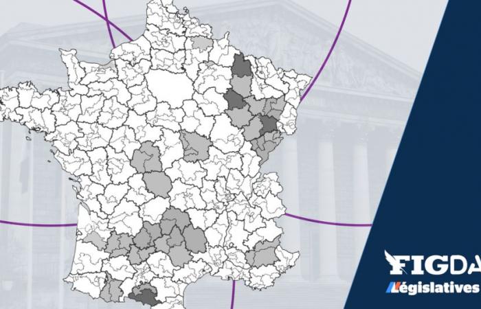 el mapa de Francia del Rally Nacional