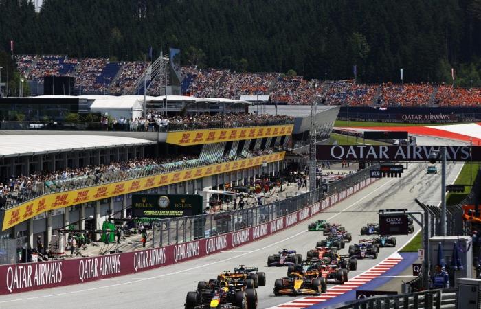 ¿A qué hora está previsto el inicio del GP de Austria de F1 para este domingo?
