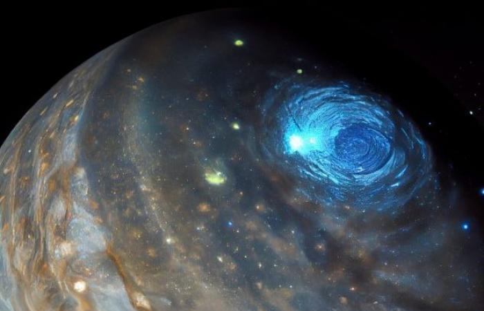 La influencia de la magnetosfera de Ganímedes observada incluso en su huella auroral en Júpiter