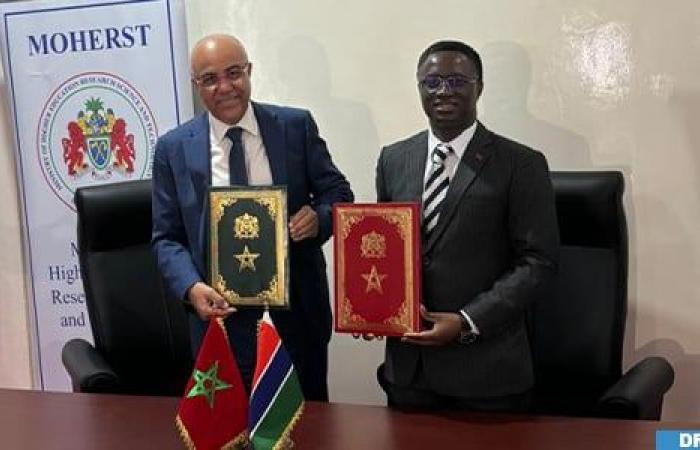 Gambia-Marruecos: firma en Banjul de un memorando de entendimiento sobre la educación superior