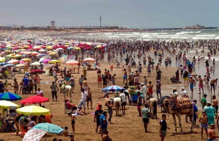 Casablanca, Mohammedia, Bouznika… Grandes aglomeraciones en las playas