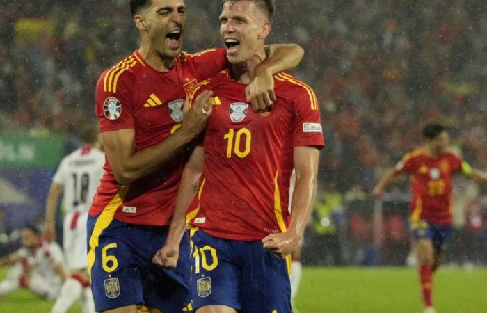 Euro 2024: España aplasta a Georgia, Inglaterra gana en el último minuto a Eslovaquia