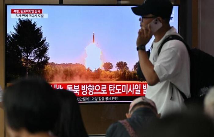 Corea del Norte dispara dos misiles balísticos de corto alcance
