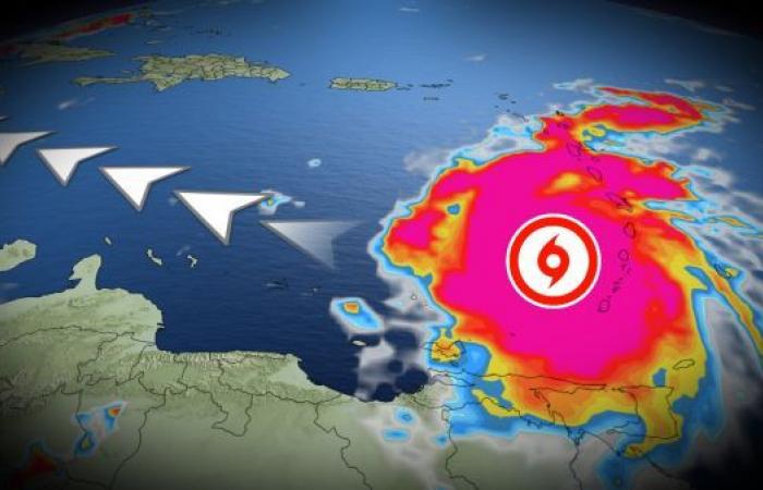 En imágenes: Huracán Beryl, categoría 4, azota las Antillas Menores
