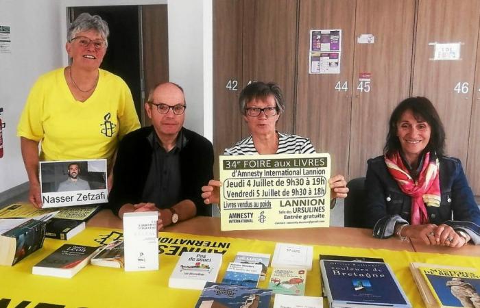 Amnistía Internacional celebrará en Lannion su 34ª feria del libro el jueves 4 y viernes 5 de julio