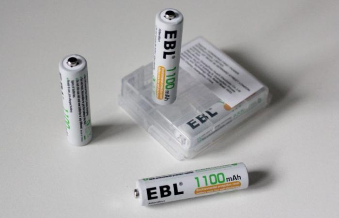 Rebajas / Buen negocio – La batería recargable EBL AAA/HR03 NiMh 1100 mAh Por 8 “5 estrellas” a 6,62 € (-27%)