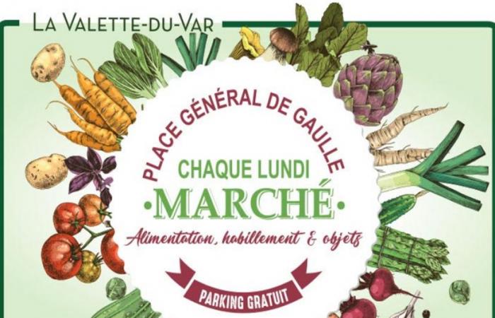 LA VALETTE DU VAR: ¡lunes, mercado semanal en la Place Général-de-Gaulle!
