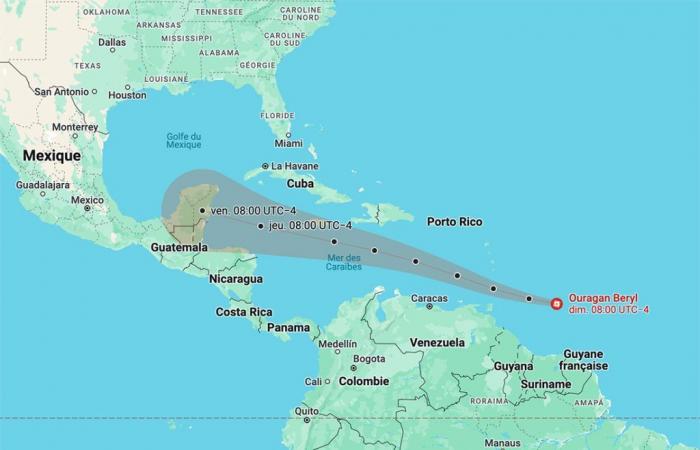 Martinica se prepara para el paso del huracán Beryl el lunes