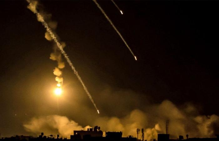 Una salva de “20 proyectiles” disparados desde Gaza hacia Israel