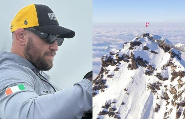 ¡Conor McGregor sube a la cima de una montaña suiza!