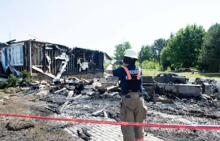 Gran incendio en Saint-Alexis-des-Monts, sin víctimas