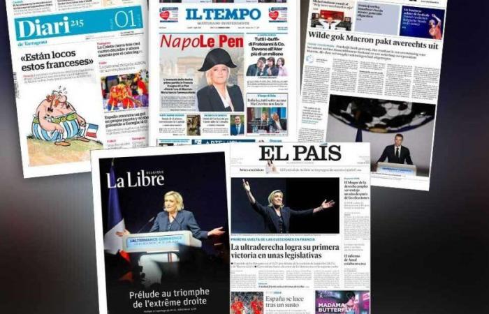 Los resultados de la primera vuelta de las elecciones legislativas en la portada de la prensa extranjera.