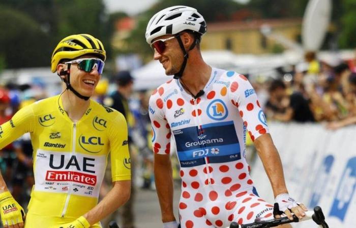 Tour de Francia. Por qué Valentin Madouas lleva el maillot de lunares en la tercera etapa