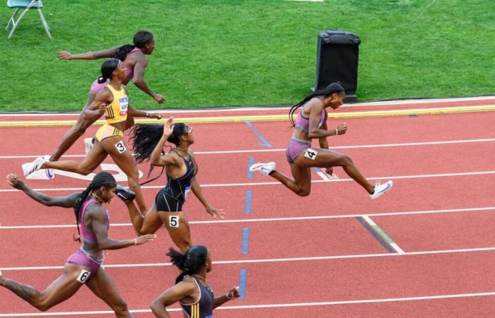 El estadounidense Masai Russell, cuarto atleta más rápido de la historia en los 100 metros con vallas durante las selecciones olímpicas – Libération