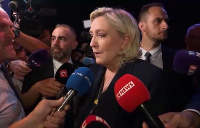 Marine Le Pen responde al micrófono de RTL info: “Tengo la sensación de que el pueblo está recuperando el poder sobre su destino”