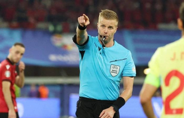 Bélgica. ¿Quién es Glenn Nyberg, árbitro sueco designado para los octavos de final de la Eurocopa?