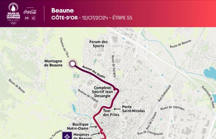 D-10 en Beaune – La llama olímpica atraviesa la ciudad el viernes 12 de julio: recorrido y actividades