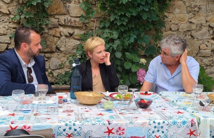 Clémentine Autain en Alès para apoyar a los candidatos de izquierda a las elecciones legislativas del Gard
