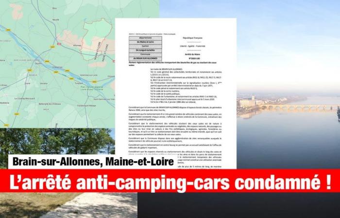 La justicia condena el decreto anti-autocaravanas de Brain-sur-Allonnes, que tenía como objetivo el gas y las aguas residuales