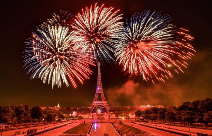 14 de julio: dónde ver gratis los fuegos artificiales de la Torre Eiffel en París y alrededores