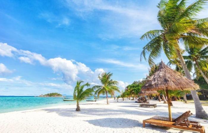 Esta
      playa
      francesa
      tiene
      una
      de
      las
      arenas
      más
      blancas
      del
      mundo.