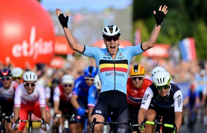 El
      belga
      Tim
      Merlier,
      campeón
      de
      Europa
      en
      ruta
      en
      casa