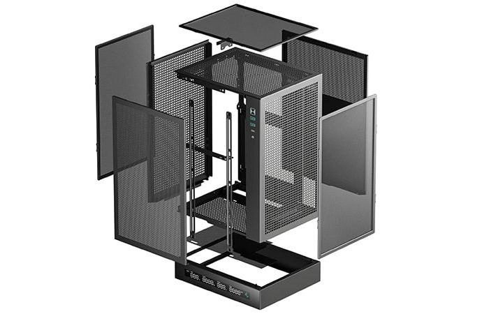 DeepCool anuncia el CH170 Digital, un chasis ITX vertical