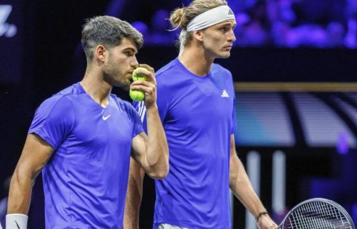 Alcaraz se mostró decepcionado en su debut en la Laver Cup