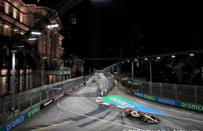 Fórmula 1 | Norris supera a Verstappen y consigue la pole en Singapur, Sainz choca contra el muro